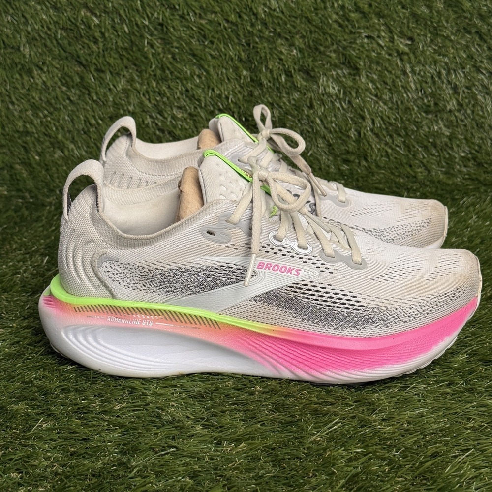 Brooks Adrenaline GTS 25 Womens Size 9 B Gray Running Shoes 1204431B053